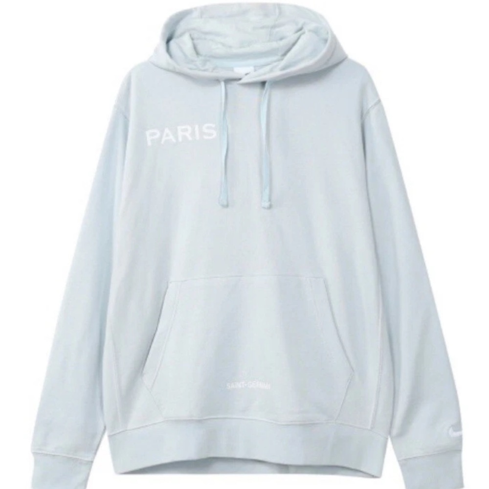 Nike Men's Paris Saint-Germain French Terry Football Hoodie in Blue